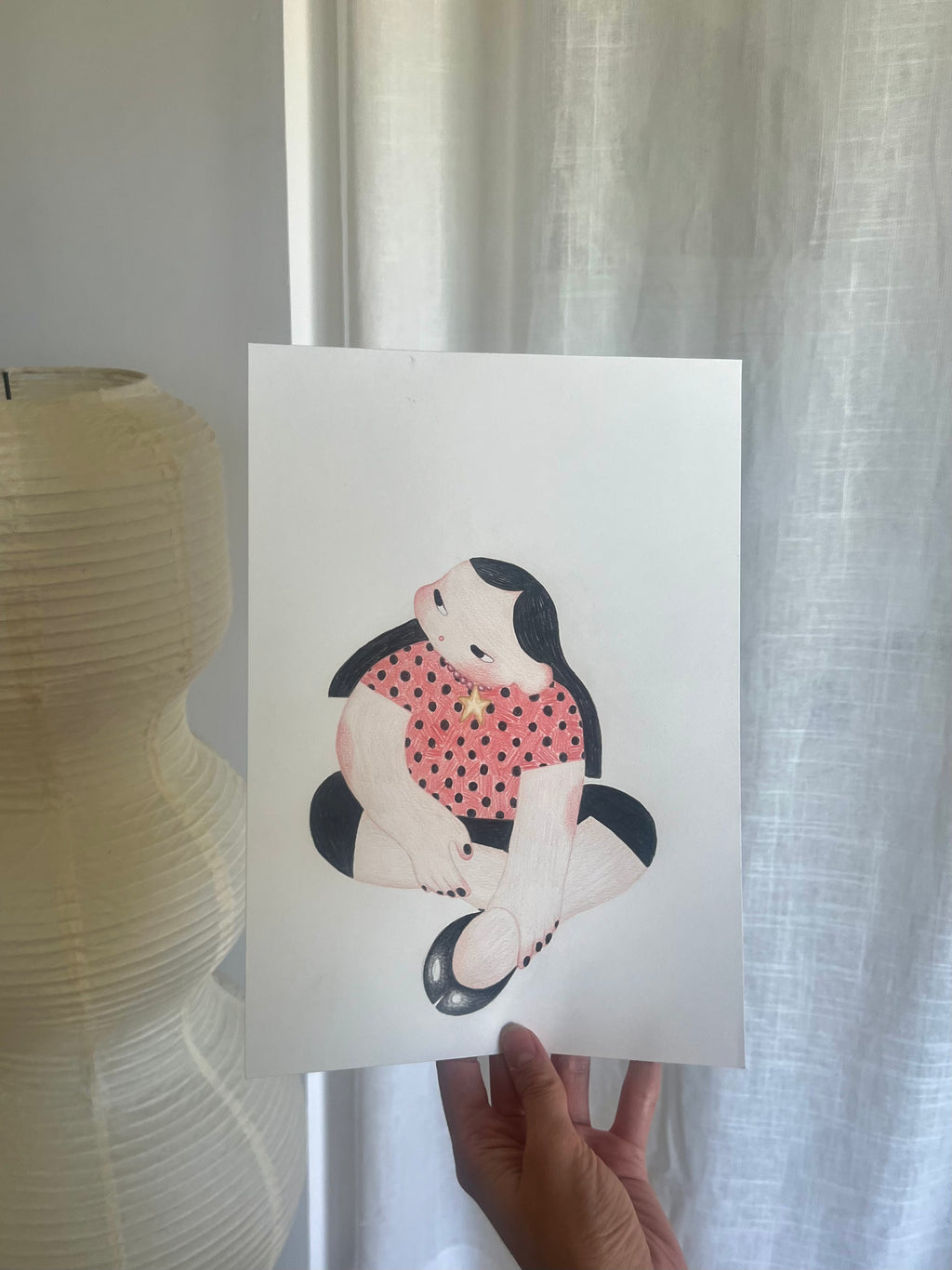 Original artwork "a star and lots of dots"