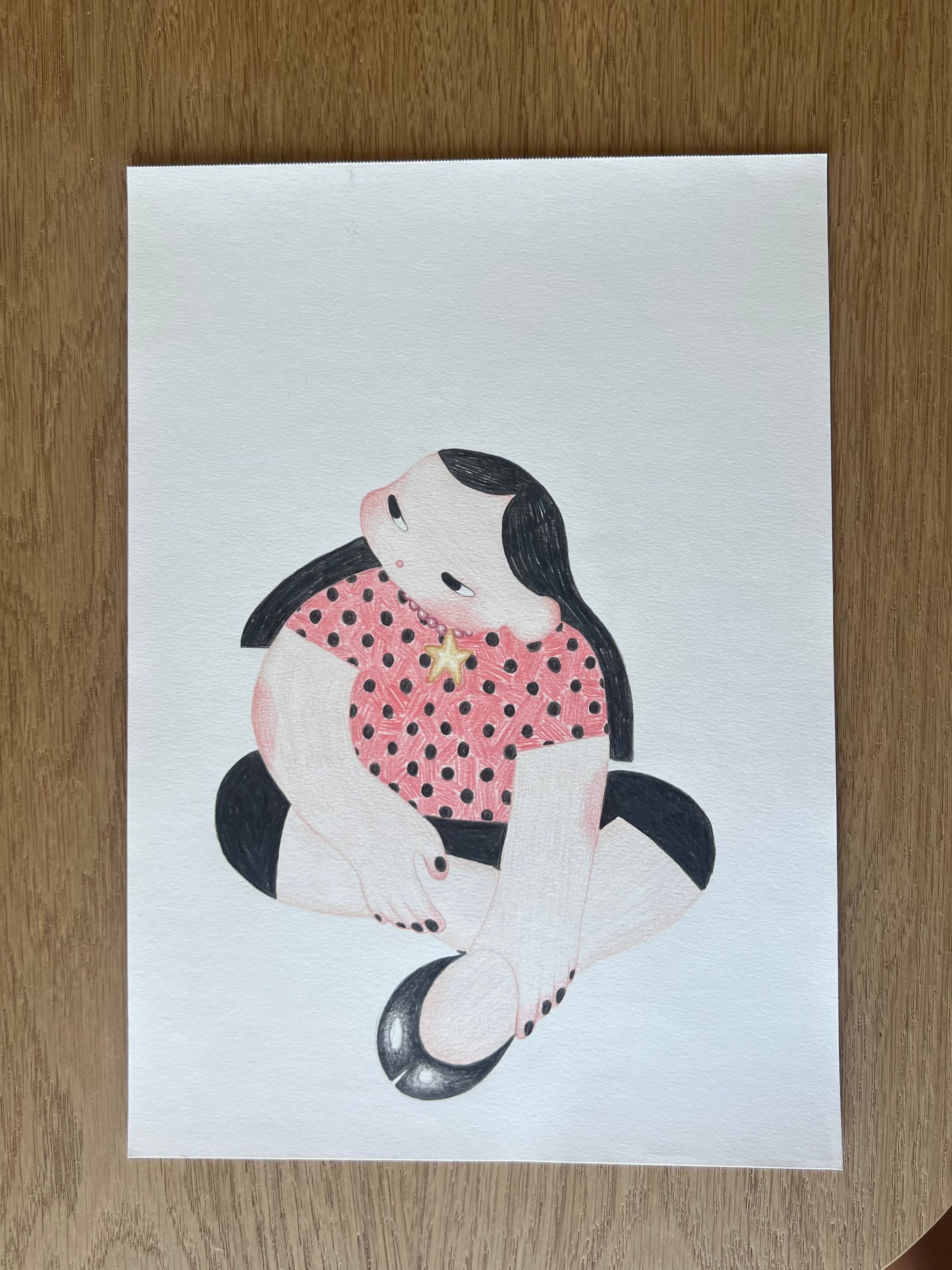 Original artwork "a star and lots of dots"