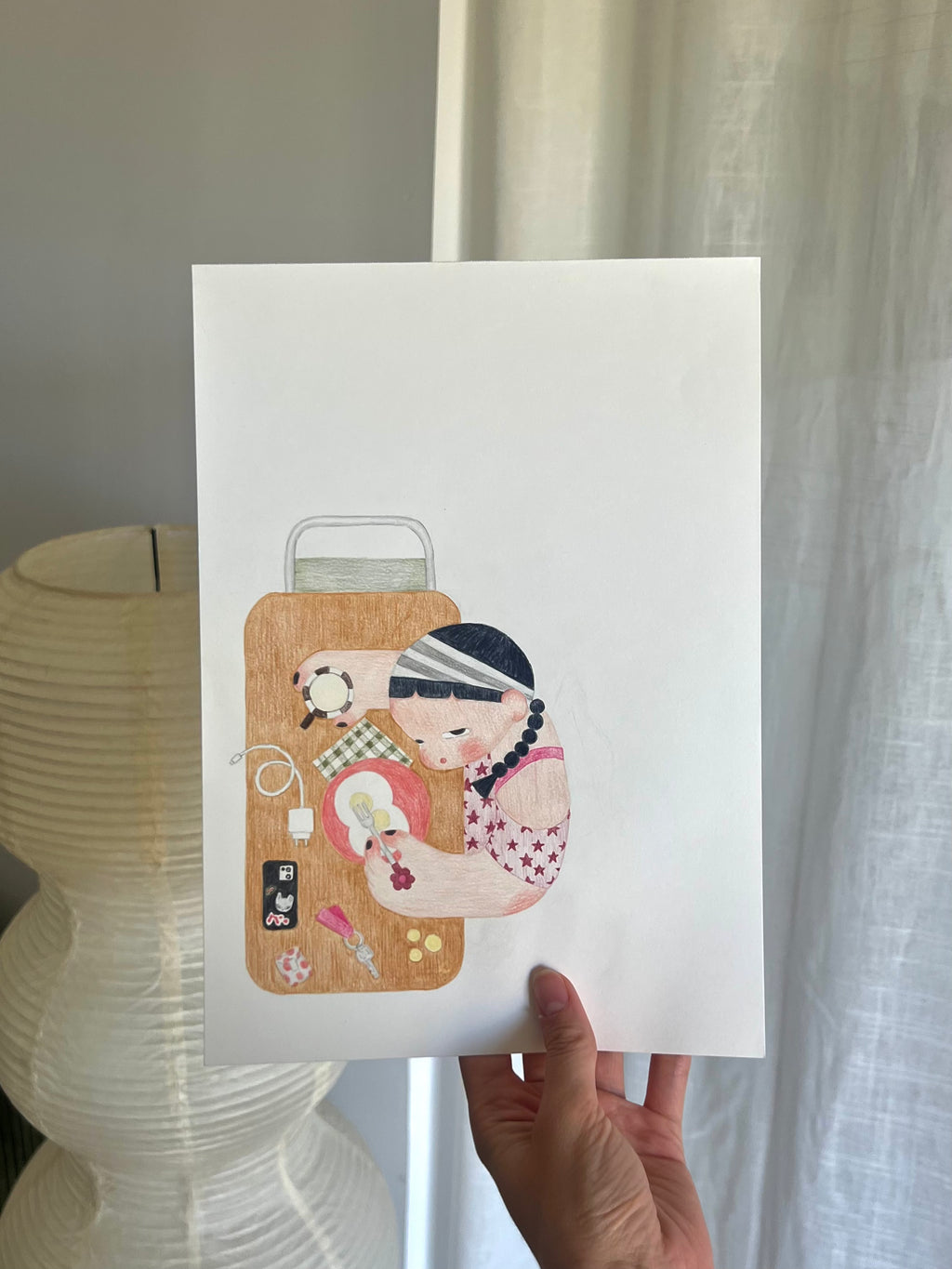 Original artwork "a la mesa"