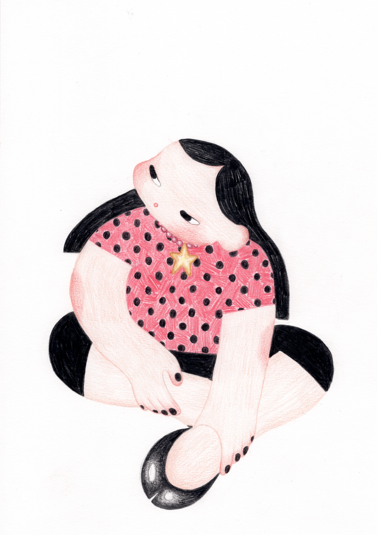 Original artwork "a star and lots of dots"